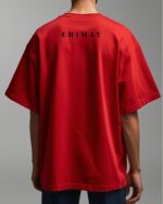 Plain-Red-Oversize-T-Shirt-For-Unisex-In-Ehimay - Image 4