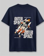 Sky Blue Solid Oversized T-shirt for Women - Image 3