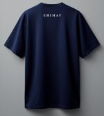 Plain Navy Blue Oversized-Unisex-T-Shirt - Image 4