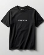 Plain Black Ehimay Oversized-Unisex-T-Shirt - Image 3