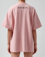 Light Pink Plain Ehimay Oversized-Unisex-T-Shirt
